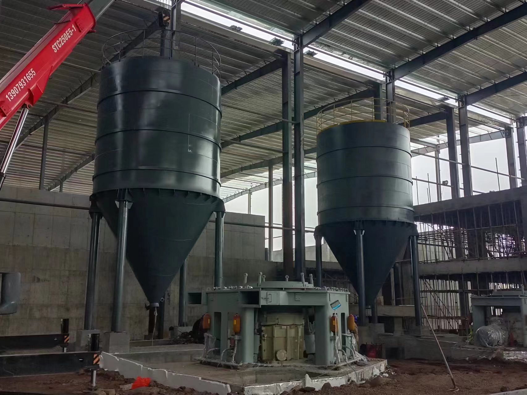 焊接鋼板倉江西新余項(xiàng)目投產(chǎn)使用